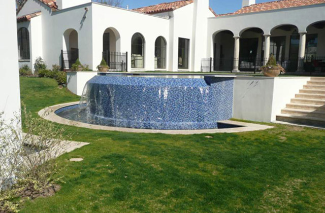 How do you clean a stained pool without draining it?